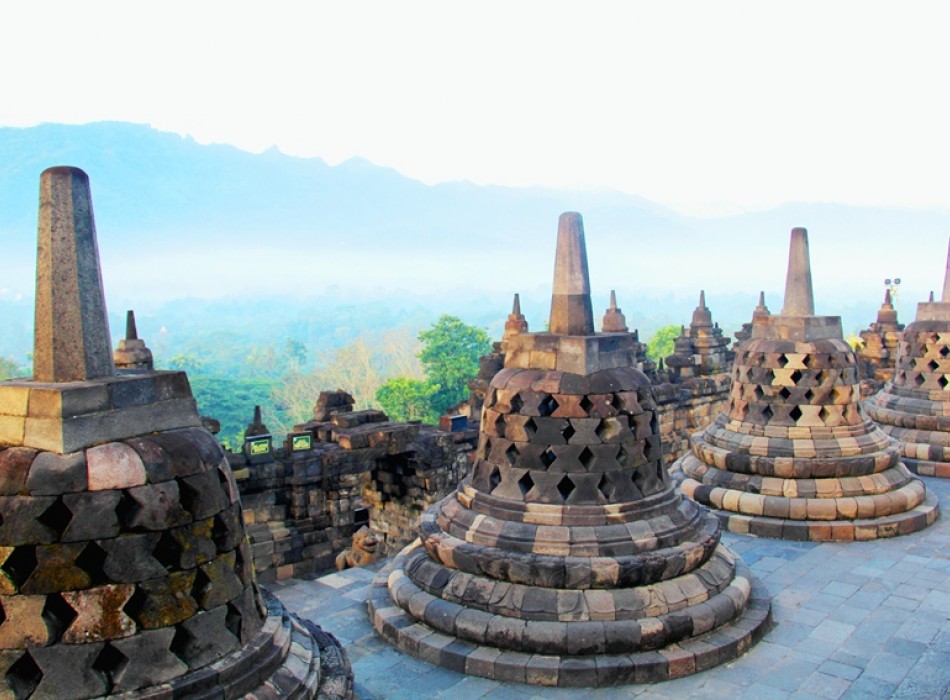 Adventure to Merapi Jeep Sunrise Borobudur Temple and White River Rafting to Upper Progo River