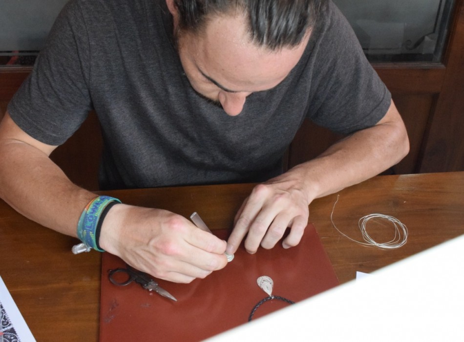 Silversmith workshop in Yogyakarta